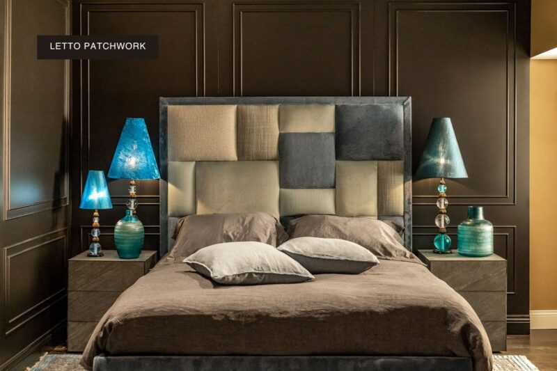 Letto matrimonial patchwork