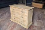 Cassettiera provenzale 3 cassetti legno naturale