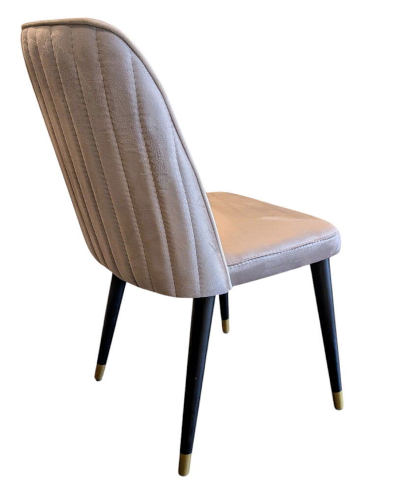 Sedia Cassa velluto beige