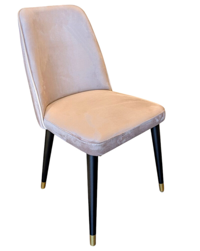 Sedia Cassa velluto beige