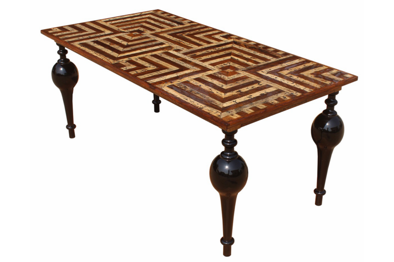 Tavolino da caffè rettangolare Parquet Akao
