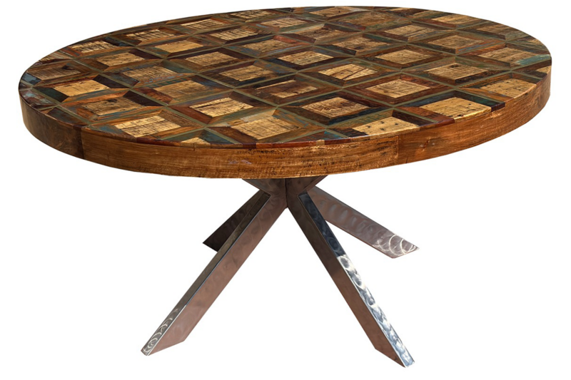 Tavolino rotondo Parquet Akao