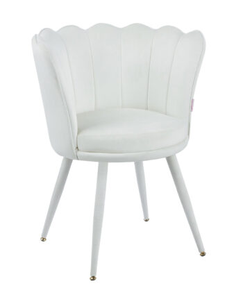 Sedia Iris velluto beige