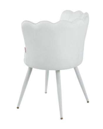 Sedia Iris velluto beige