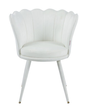 Sedia Iris velluto beige