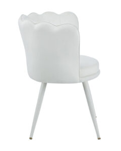 Sedia Iris velluto beige