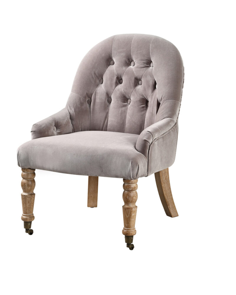 Poltrona Dandy capitonné grigia