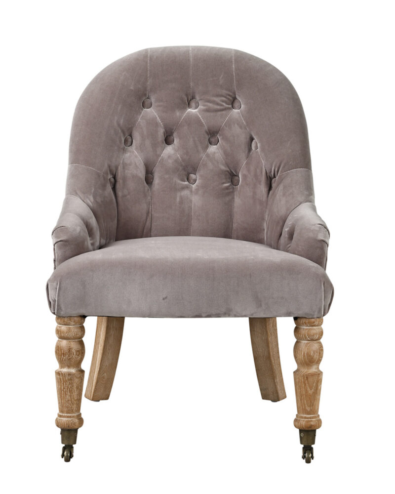 Poltrona Dandy capitonné grigia