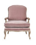 Poltrona Dandy velluto rosa