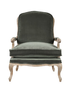 Poltrona Dandy velluto verde