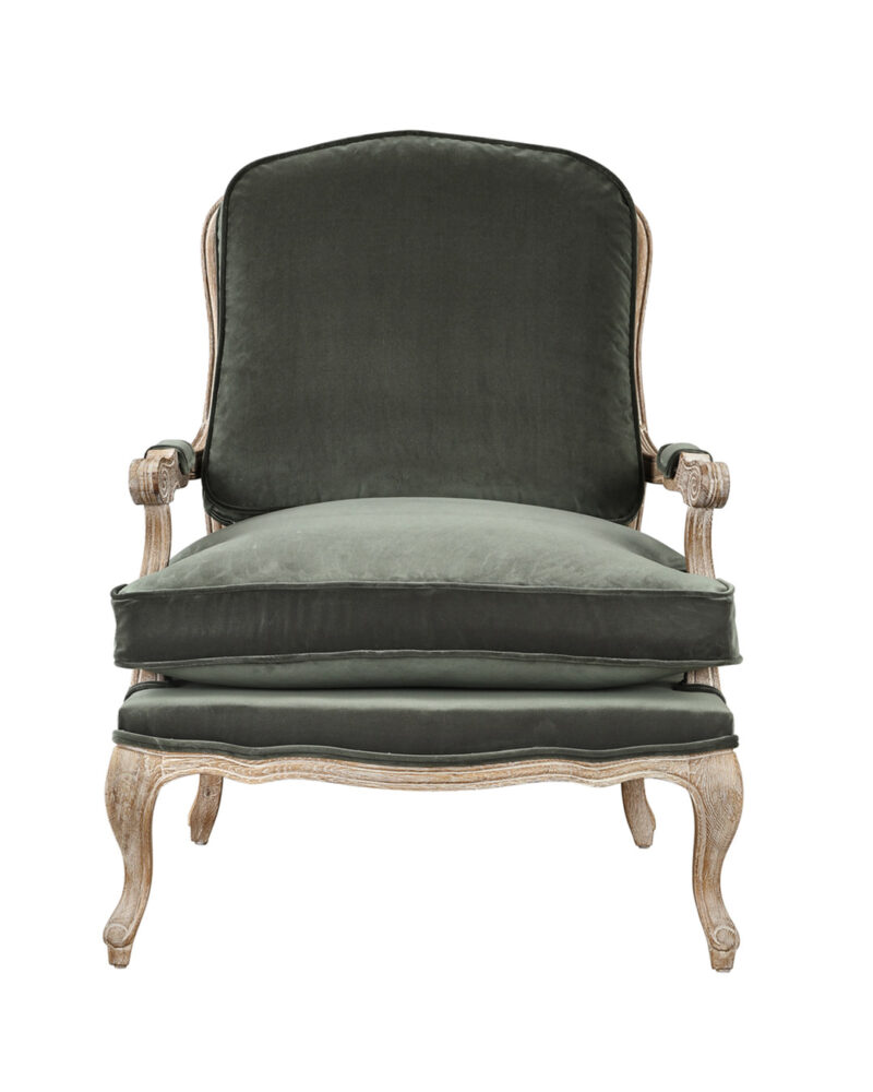 Poltrona Dandy velluto verde