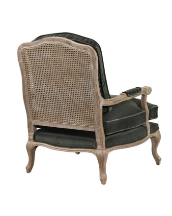 Poltrona Dandy velluto verde