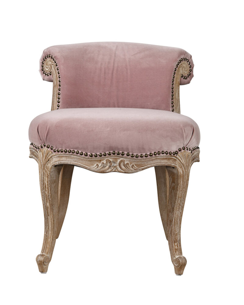 Poltrona Dandy velluto rosa