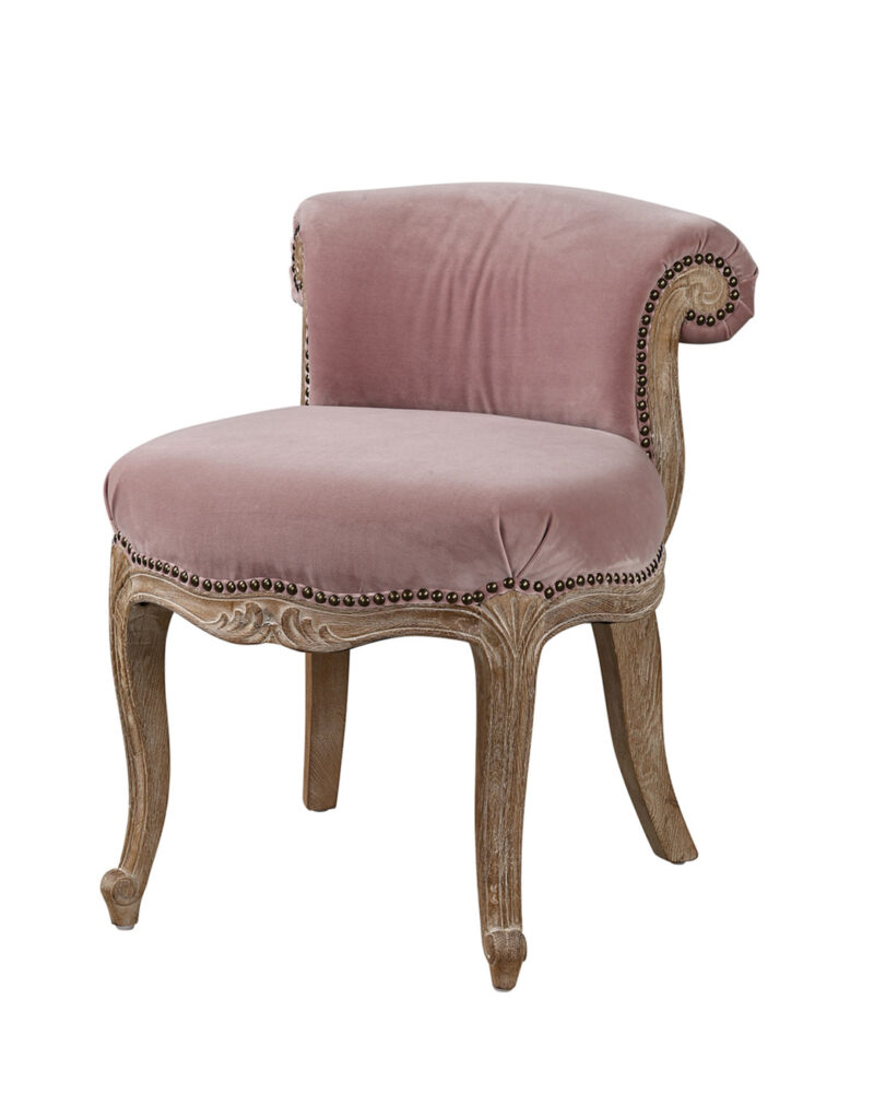 Poltrona Dandy velluto rosa