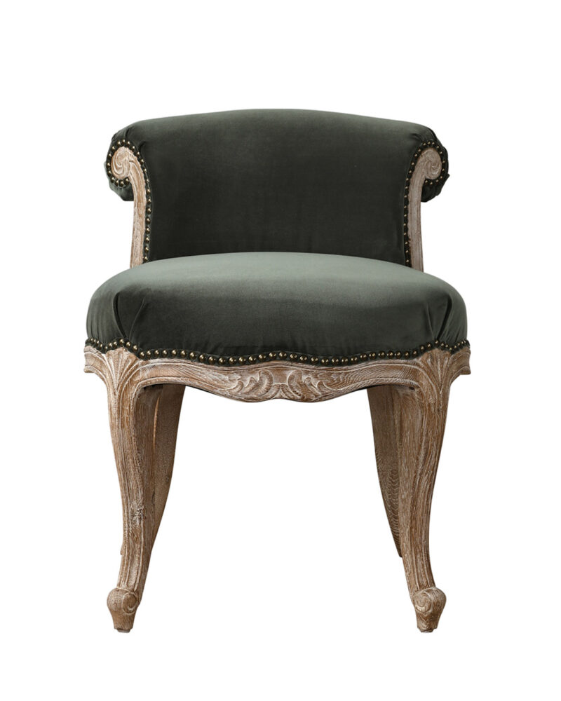Poltrona Dandy velluto verde