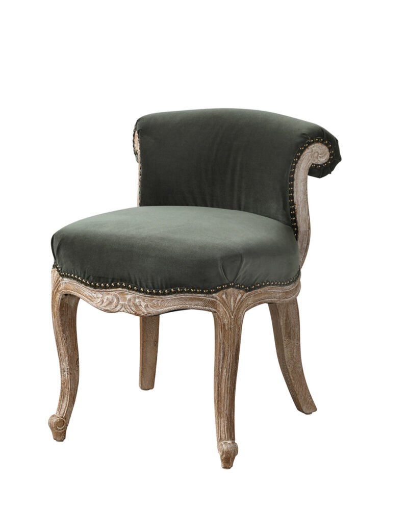 Poltrona Dandy velluto verde