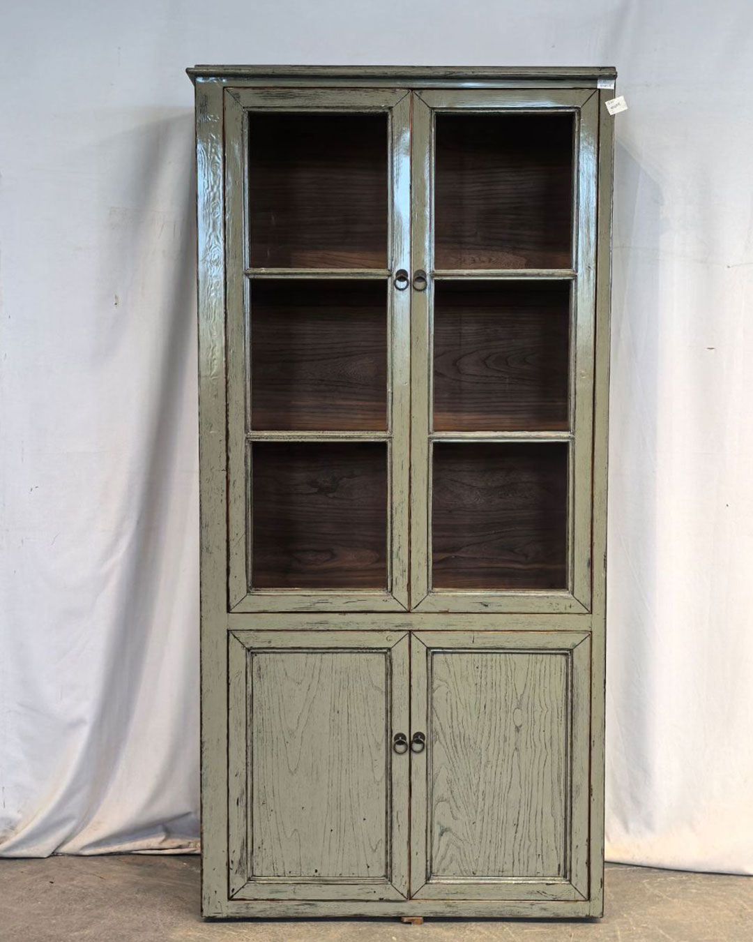 H1-20-1 Vetrina tibetana grigio-verde