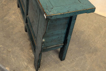 Mobile Tibetano 3 ante sagomato azzurro-verde