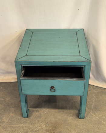 Comodino tibetano 1 cassetto azzurro