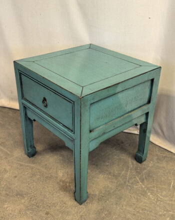 Comodino tibetano 1 cassetto azzurro