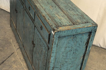 Mobile Tibetano 4 ante 4 cassetti azzurro