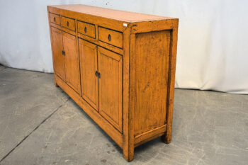 Mobile Tibetano 4 ante 4 cassetti arancio