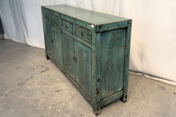 Mobile Tibetano 4 ante 4 cassetti verde giada