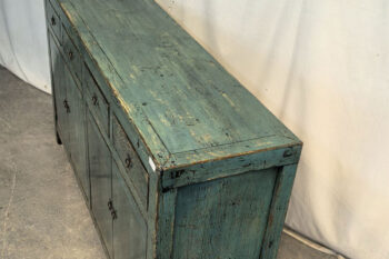 Mobile Tibetano 4 ante 4 cassetti verde giada