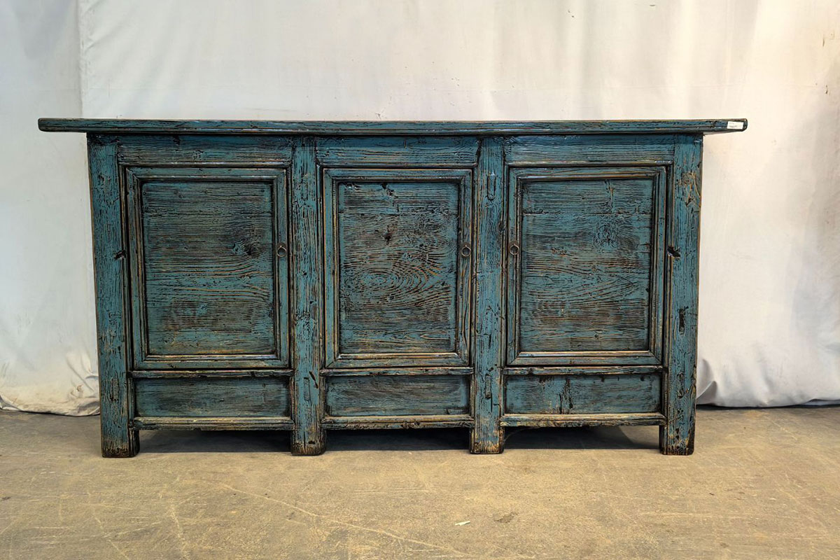 H25-16-1 Mobile Tibetano 3 ante azzurro