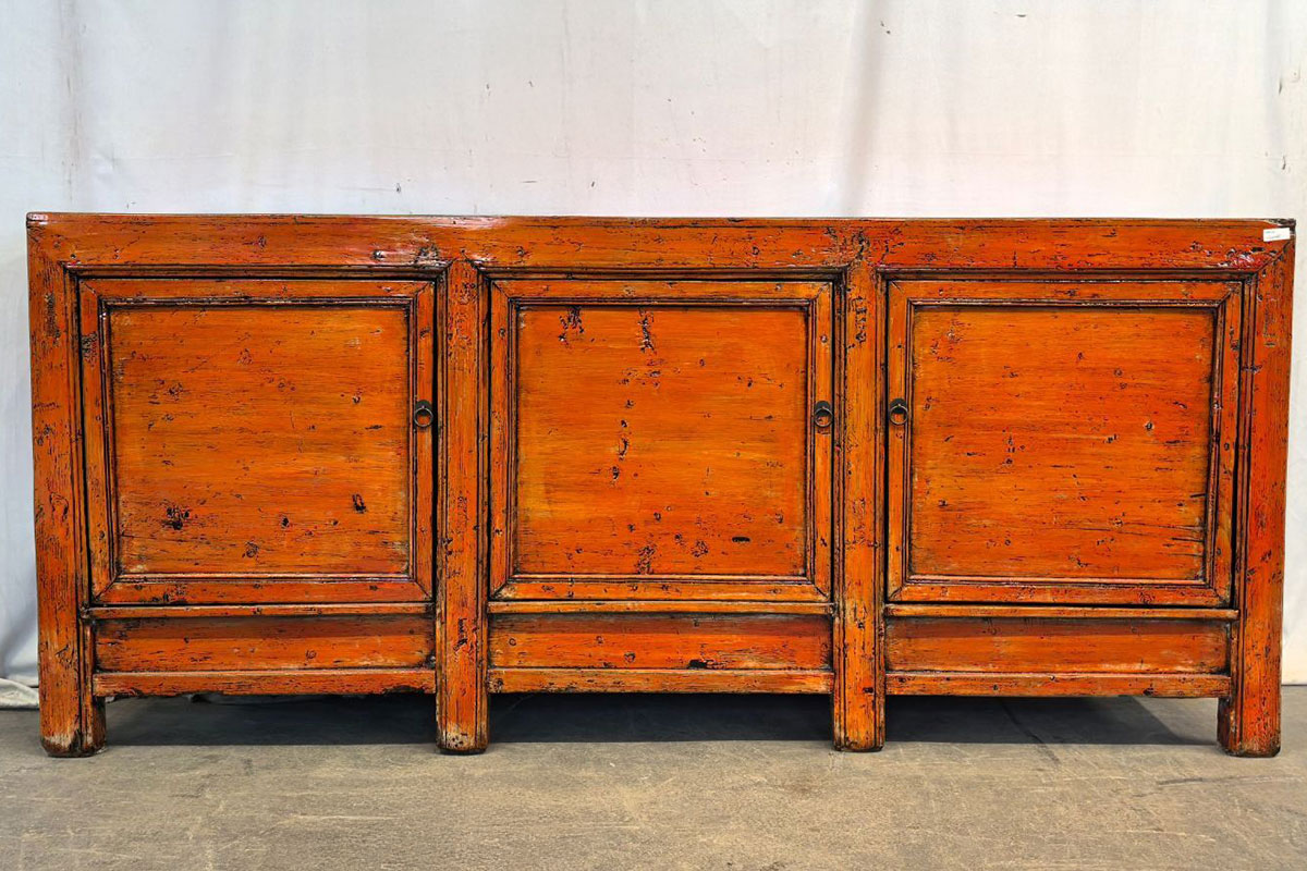 H25-33-1 Mobile Tibetano 3 ante arancione