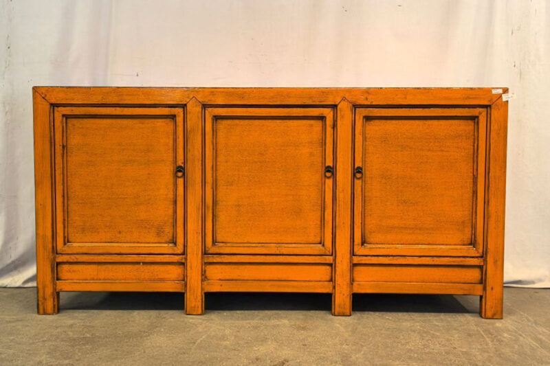 Mobile Tibetano 3 ante arancio