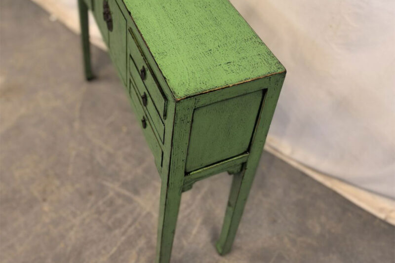 Consolle Tibet 6 cassetti 2 ante verde