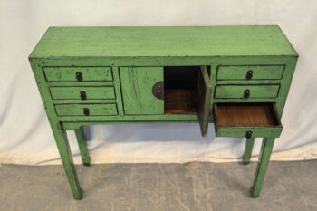 Consolle Tibet 6 cassetti 2 ante verde