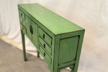 Consolle Tibet 6 cassetti 2 ante verde