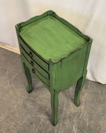 Comodino Tibetano 3 cassetti verde