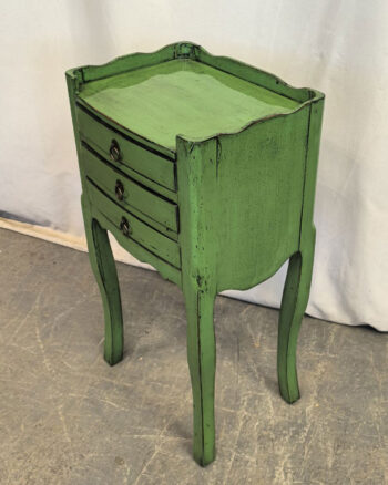 Comodino Tibetano 3 cassetti verde