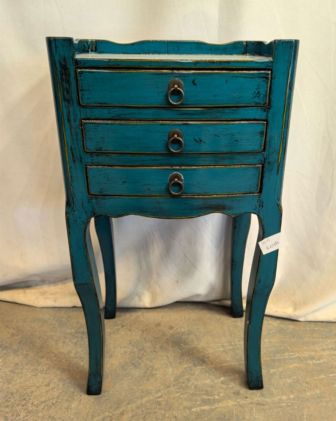 H3-35-BLUE_1 Comodino Tibetano 3 cassetti blu