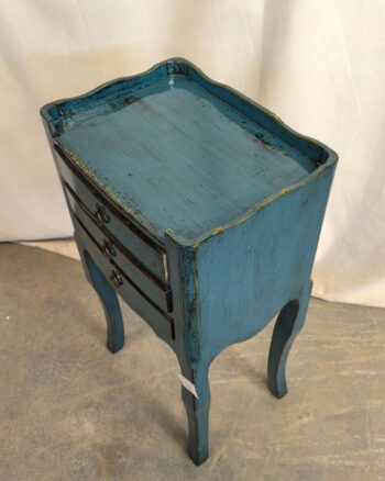 Comodino Tibetano 3 cassetti blu