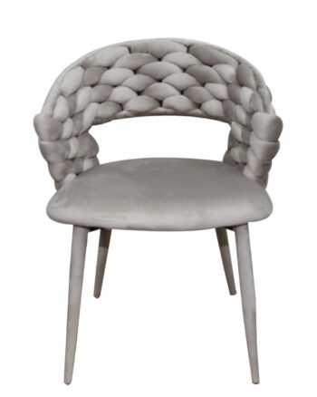 Sedia Fly Intreccio grigia