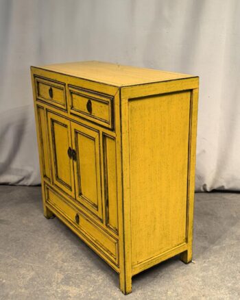 Mobile Tibet 2 ante 3 cassetti giallo (85x40x90) - immagine 3