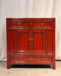 Mobile Tibet 2 ante 3 cassetti rosso (85x40x90)