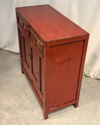 Mobile Tibet 2 ante 3 cassetti rosso (85x40x90) - immagine 4