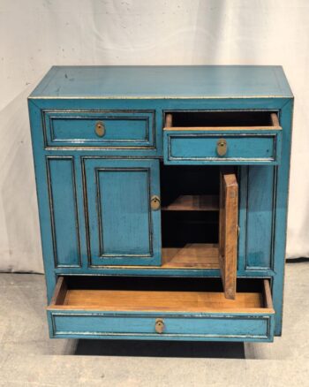 Mobile Tibet 2 ante 3 cassetti blu (85x40x90) - immagine 2