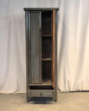Armadio tibetano 2 ante 1 cassetto grigio (65x45x180) - immagine 2