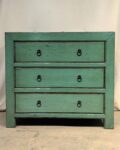 Mobile tibetano 3 cassetti verde (90x45x80)