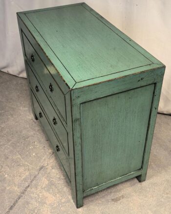 Mobile tibetano 3 cassetti verde (90x45x80) - immagine 4