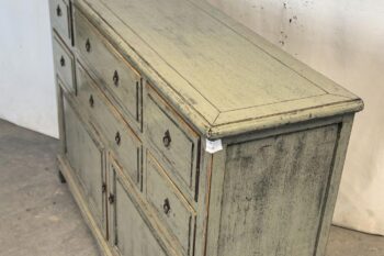 Mobile tibetano 2 ante 6 cassetti grigio (160x43x110) - immagine 4