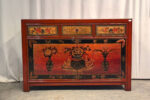 Mobile tibet dipinto a mano 2 ante 3 cassetti (127x40x85)