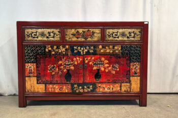 Mobile tibet floreale 2 ante 3 cassetti (127x40x85)