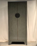 Armadio tibetano 2 ante grigio-verde (100x45x230)